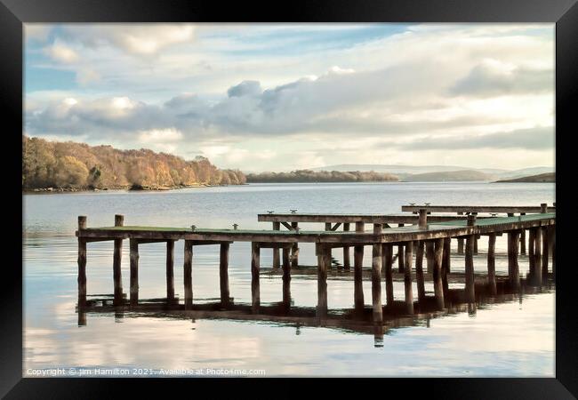 Lough Erne, Northern Ireland Framed Print by jim Hamilton