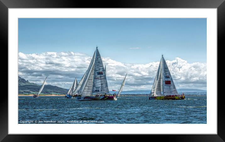 The Regatta. Framed Mounted Print by jim Hamilton