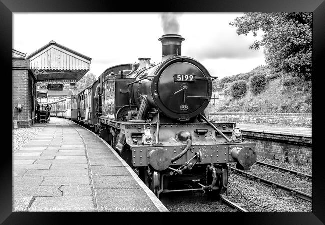 Steam at Llangollen Wales. Framed Print by jim Hamilton