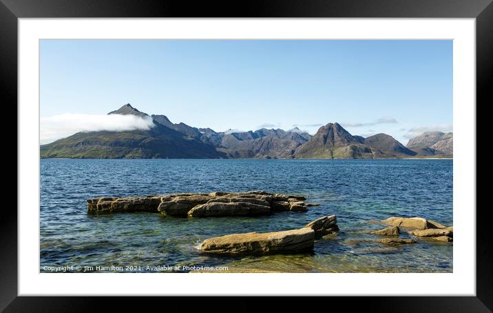 Elgol and the Cullin mountains Framed Mounted Print by jim Hamilton