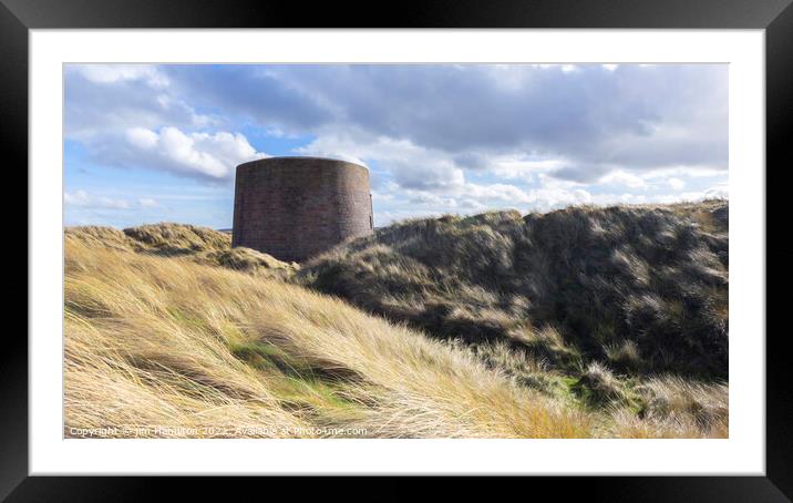 Martello tower, Northern Ireland Framed Mounted Print by jim Hamilton