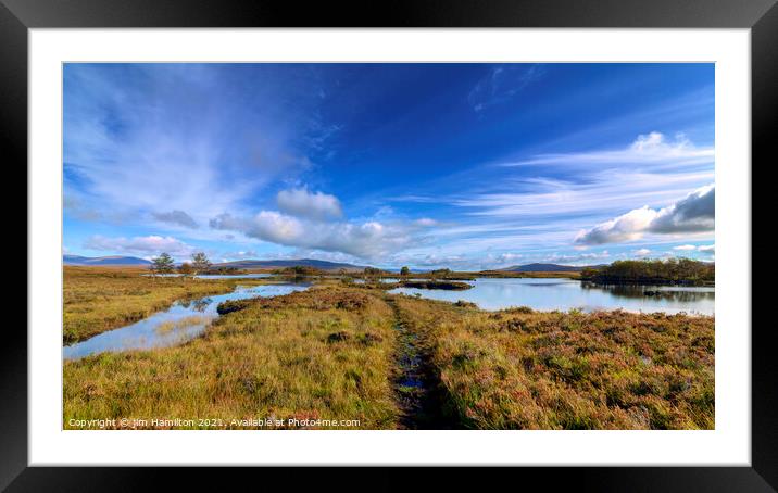 Rannoch Moor,Scotland Framed Mounted Print by jim Hamilton