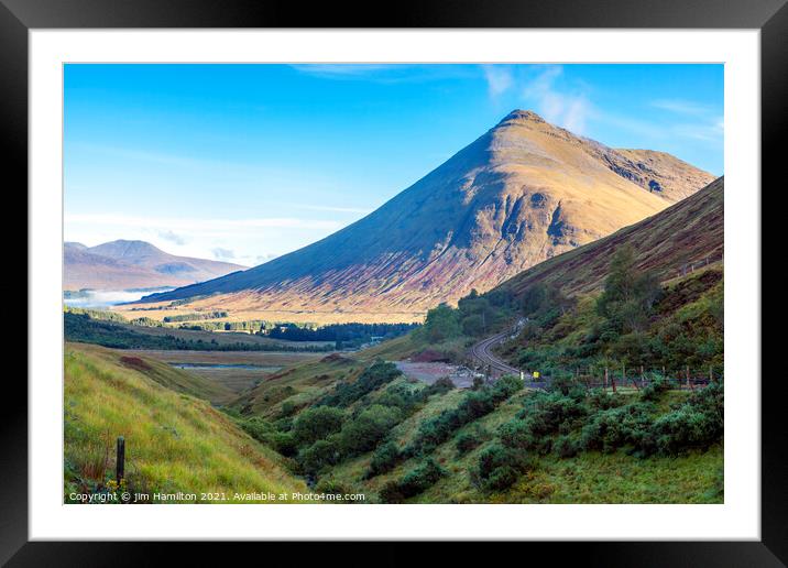 Beinn Dorain mountain Scotland Framed Mounted Print by jim Hamilton