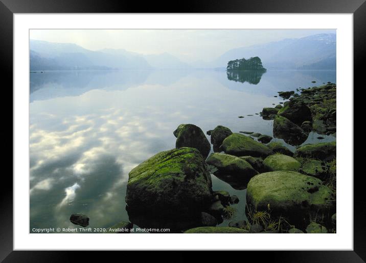 Derwentwater from Lord's Island Framed Mounted Print by Robert Thrift