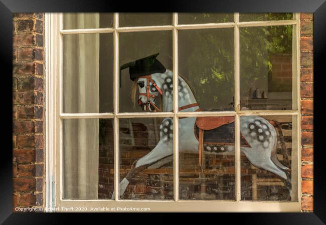 Rocking horse, Norwich Framed Print by Robert Thrift