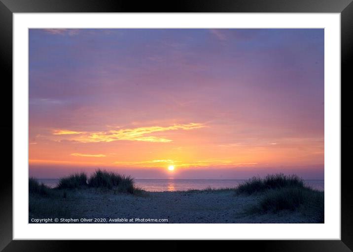 Morning Sun Framed Mounted Print by Stephen Oliver