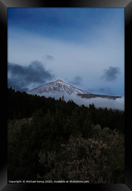 Pico de Teide at dawn. Framed Print by Michael Kemp