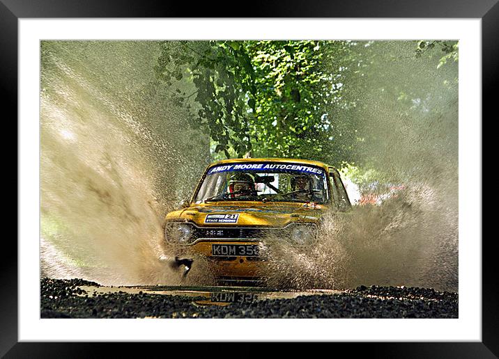 Ford Escort Rally Car Framed Mounted Print by Nige Morton
