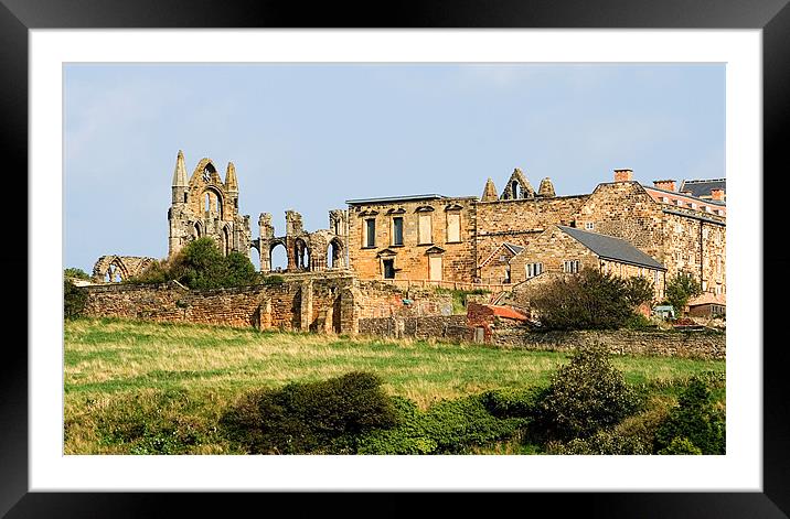 Whitby Abbey Framed Mounted Print by Nige Morton