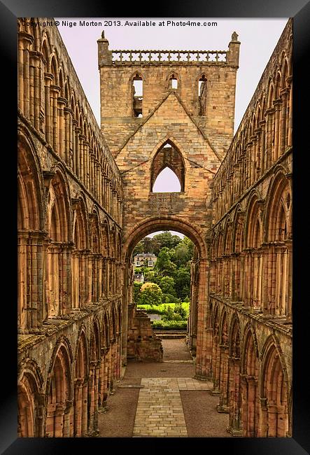 Inside Jedburgh Abbey Framed Print by Nige Morton