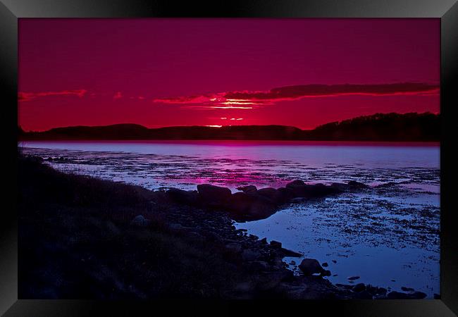 Sunset Loch Sween Framed Print by David Borrill