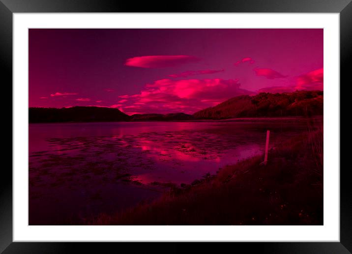 Fire above Framed Mounted Print by David Borrill