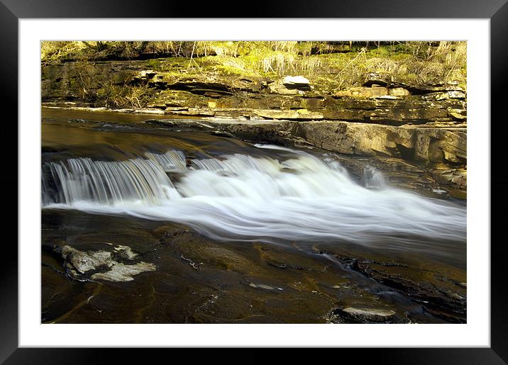 Flowing Swale Framed Mounted Print by David Borrill
