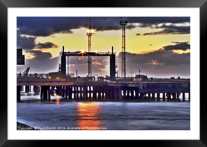 Industrial Sunrise Framed Mounted Print by David Borrill