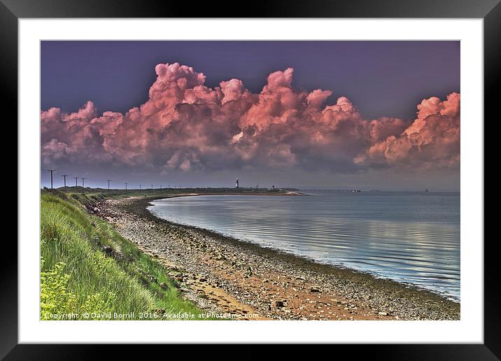 Spurn Peninsula Lighthouse Framed Mounted Print by David Borrill