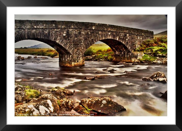 Hebridean River, Isle of Mull Framed Mounted Print by David Borrill