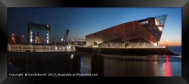 The Deep and Tidal Barrier - Hull. Framed Print by David Borrill