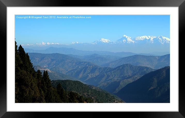 The Himalaya Framed Mounted Print by Bhagwat Tavri