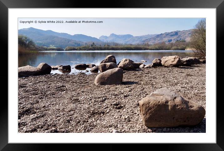 Loughrigg Tarn Framed Mounted Print by Sylvia White