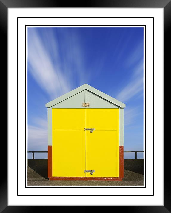 Brighton beach hut Framed Mounted Print by Steve White