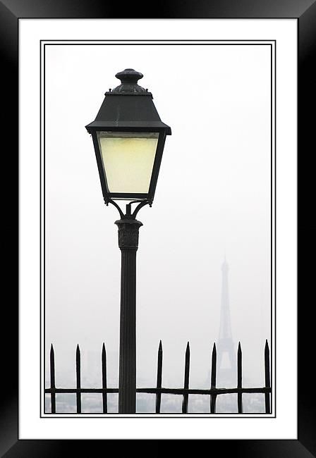 Paris by lamp light Framed Print by Steve White