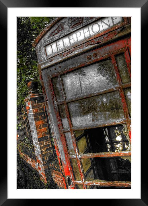 phonebox Framed Mounted Print by Simon Case