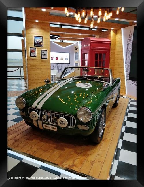 MG Midget Framed Print by anurag gupta