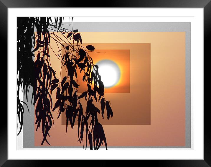 divine halo Framed Mounted Print by anurag gupta