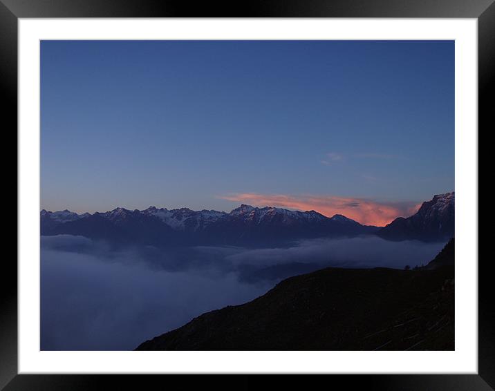 clouds end Framed Mounted Print by anurag gupta