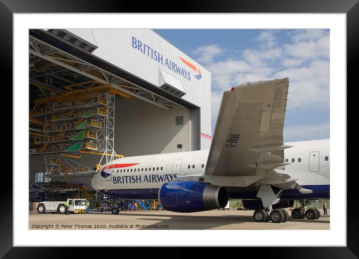 The Majestic British Airways 767 Framed Mounted Print by Peter Thomas