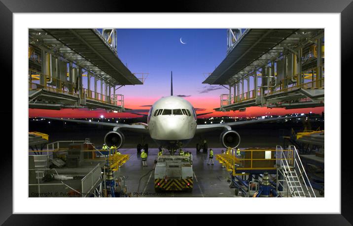 The Night shift Framed Mounted Print by Peter Thomas