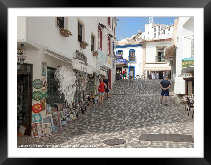 The Old Town Albufiera Framed Mounted Print by Peter Thomas