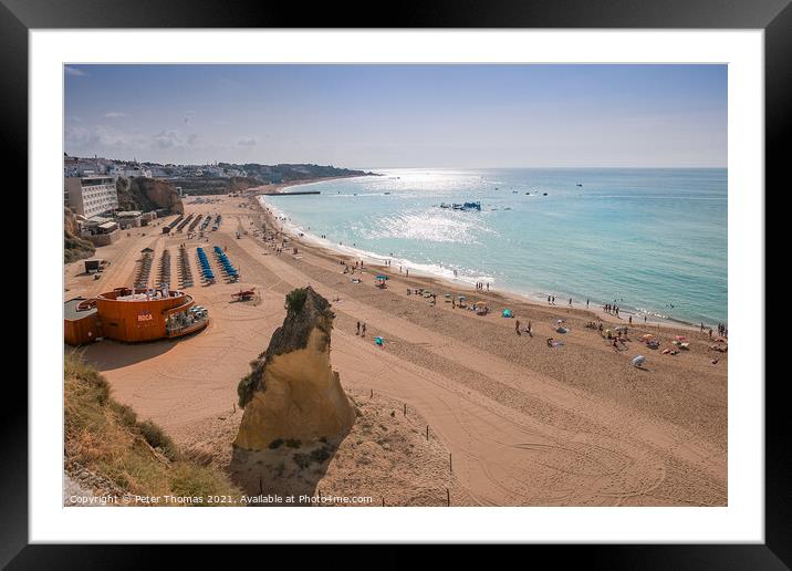 Blue Oasis in Algarve Framed Mounted Print by Peter Thomas