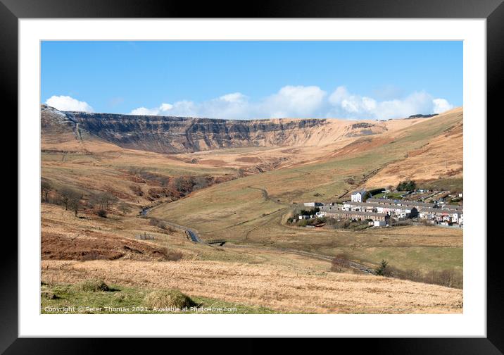 Majestic Mountains of Cwmparc Framed Mounted Print by Peter Thomas