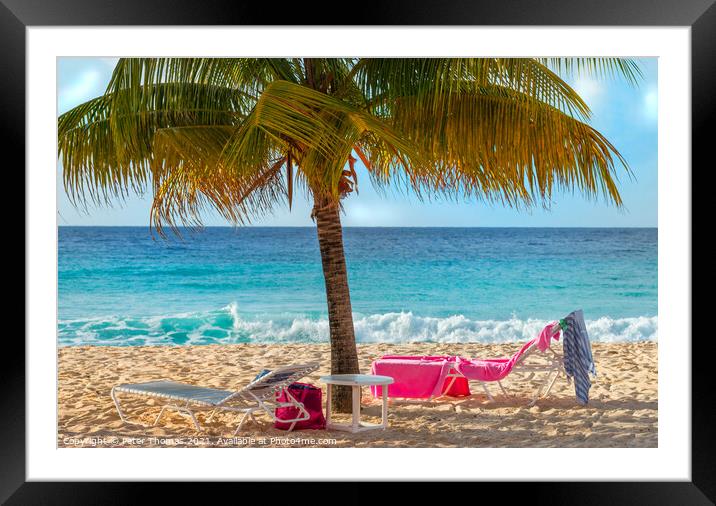 Secluded Paradise at Dover Beach Framed Mounted Print by Peter Thomas