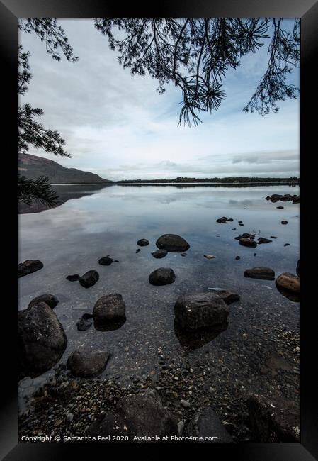 Lake view Framed Print by Samantha Peel