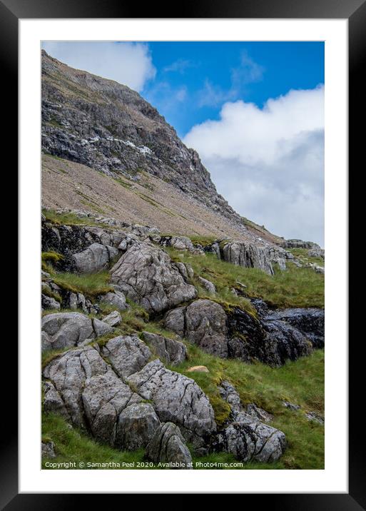 Snowdonia mountain Framed Mounted Print by Samantha Peel