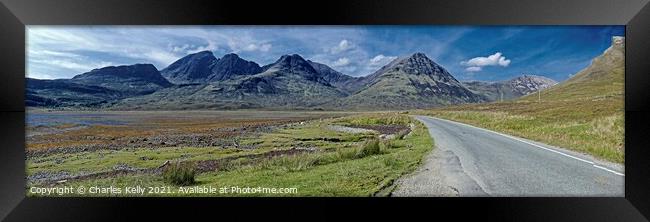 Heading for the Black Cuillins on Skye Framed Print by Charles Kelly