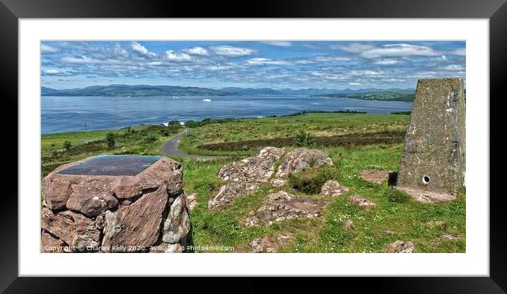 View from the Glaidstone, Isle of Cumbrae Framed Mounted Print by Charles Kelly