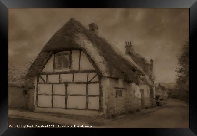 Old Forge Cottage Framed Print by David Buckland