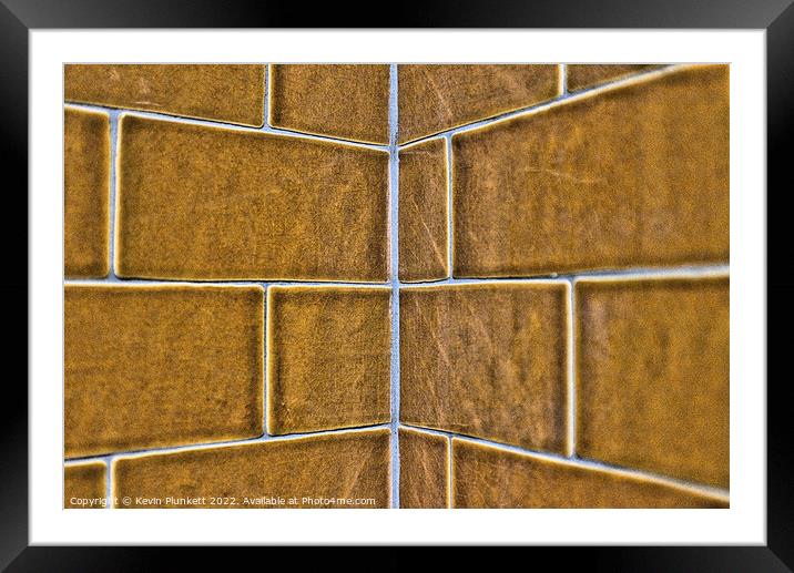 Wall Tiles Framed Mounted Print by Kevin Plunkett