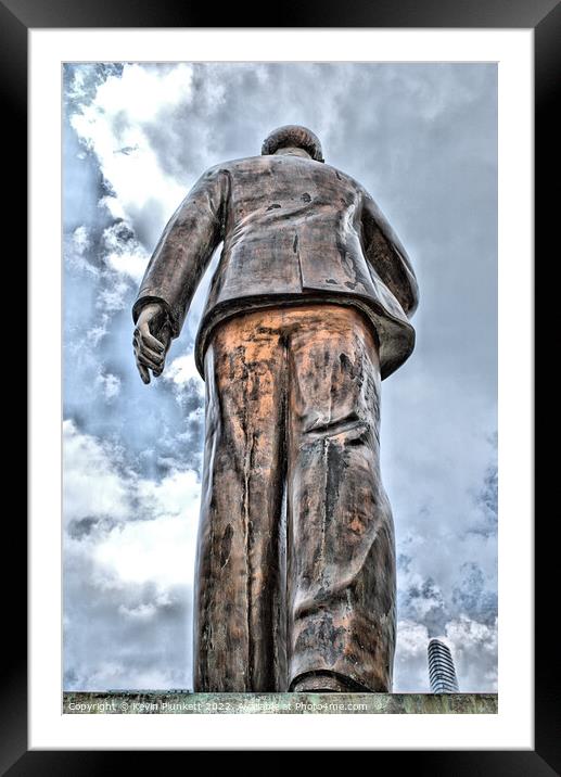 A statue of Ho Chi Minh. Vietnam Framed Mounted Print by Kevin Plunkett