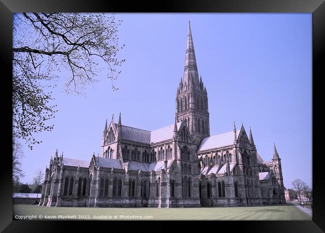 Salisbury Cathedral Framed Print by Kevin Plunkett