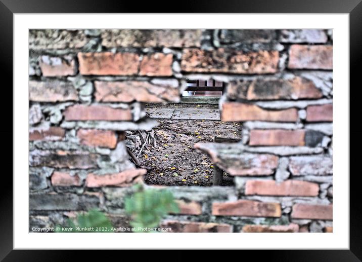 The Other Side  of a brick wall Framed Mounted Print by Kevin Plunkett