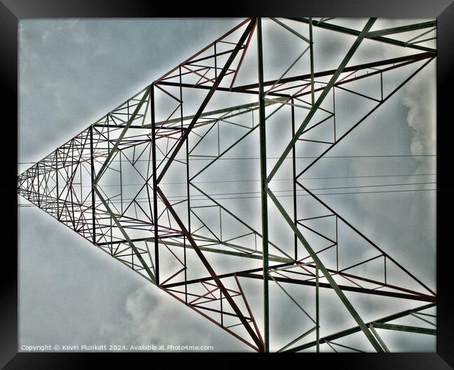 Ho Chi Minh City Electricity Pylon Framed Print by Kevin Plunkett