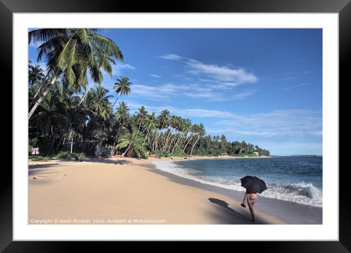 Sri Lankan Beach  Framed Mounted Print by Kevin Plunkett