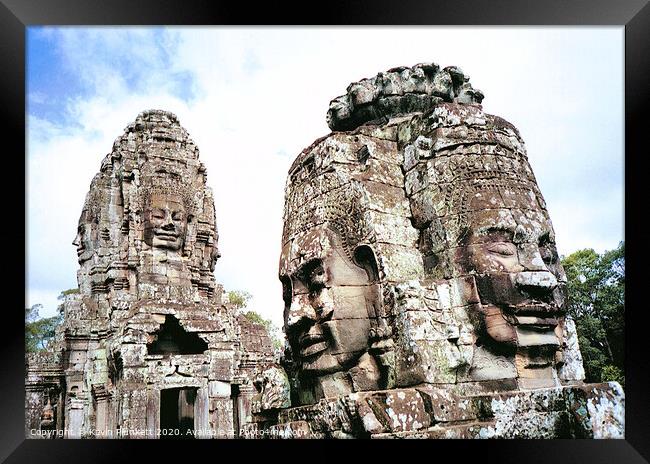 Temples of Angkor Wat, Cambodia. Framed Print by Kevin Plunkett