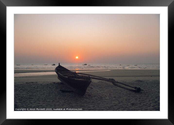 Colva Beach Goa, India Framed Mounted Print by Kevin Plunkett