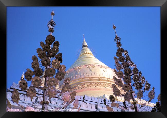 Yangon(Burmese)Pagoda, Myanmar Framed Print by Kevin Plunkett