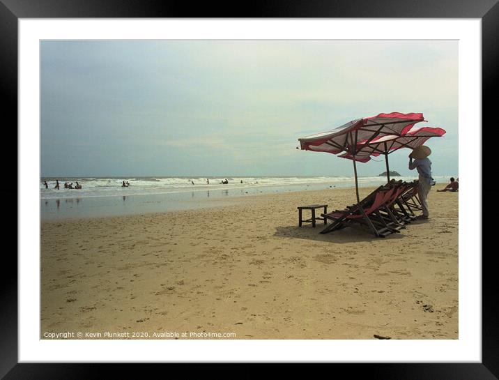 Vung Tau Beach, Vietnam  Framed Mounted Print by Kevin Plunkett